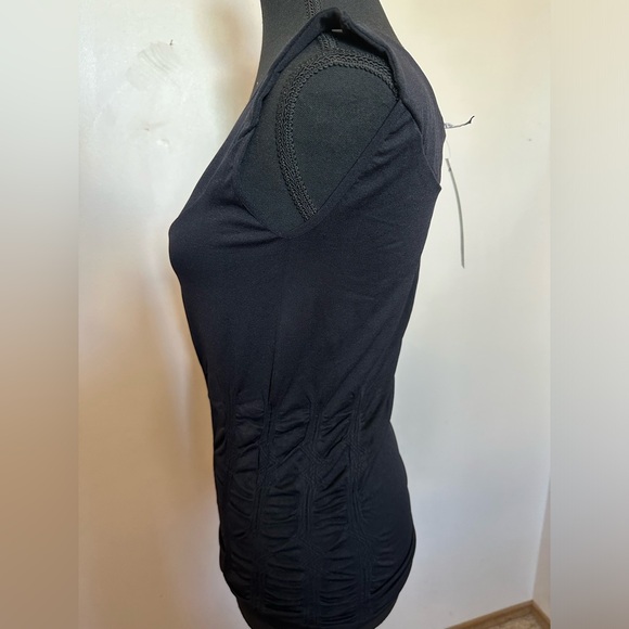 SOHO LADY black tank top,stretch,size:M, - Picture 3 of 6